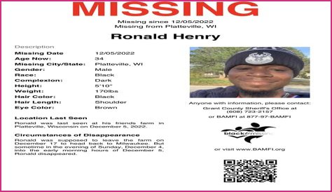 Ronald Henry Missing: Where Was He Last Seen? Case Update